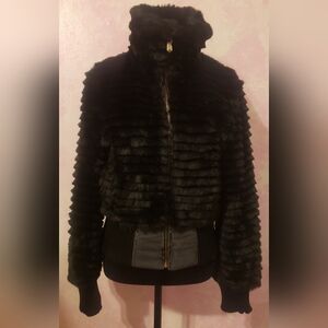 Guess Black Teddy Jacket